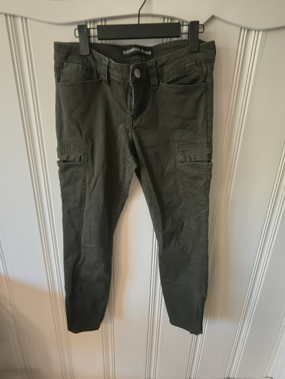 Express Jeans Stella Low Rise Cargo Pants Size 8